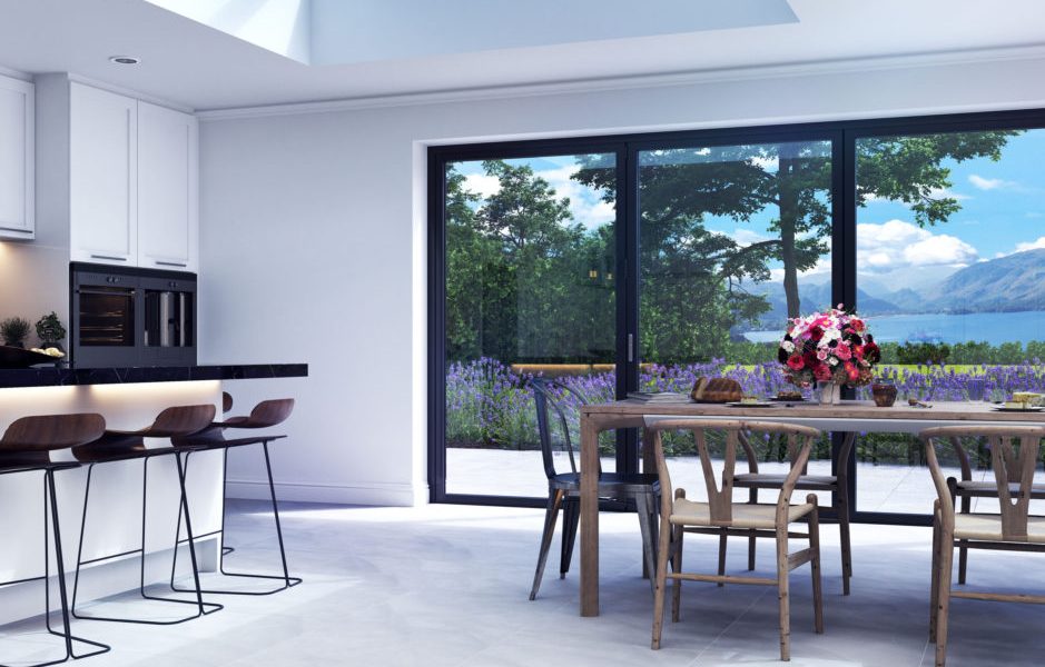 korniche aluminium bifolding doors